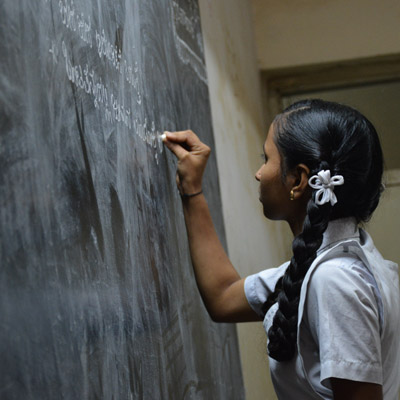 Writing on a Chalk Board